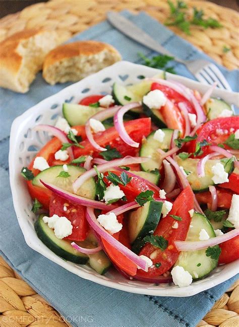 Easy Tomato, Cucumber and Red Onion Salad – The Comfort of Cooking