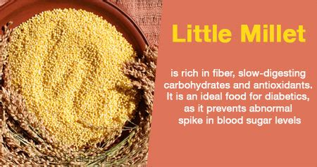 Health Tip on the Benefits of Little Millet - Health Tips