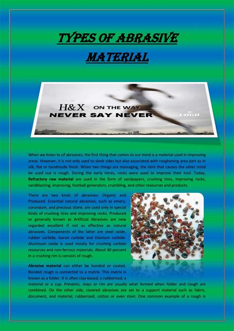 Types of Abrasive material by Henan Hengxin Industrial & Mineral ...