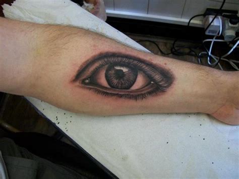 Arm Realistic Eye Tattoo by Diamond Jacks