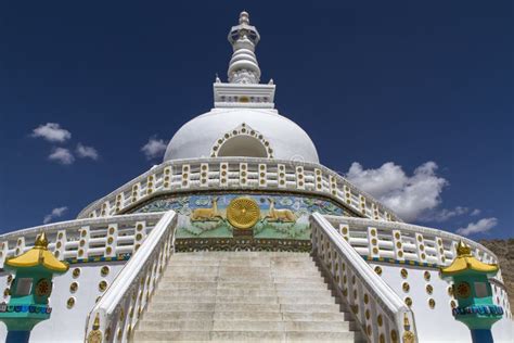 Shanti Stupa Near Leh, Ladakh, India Stock Photo - Image of mountain, sanctuary: 27804126