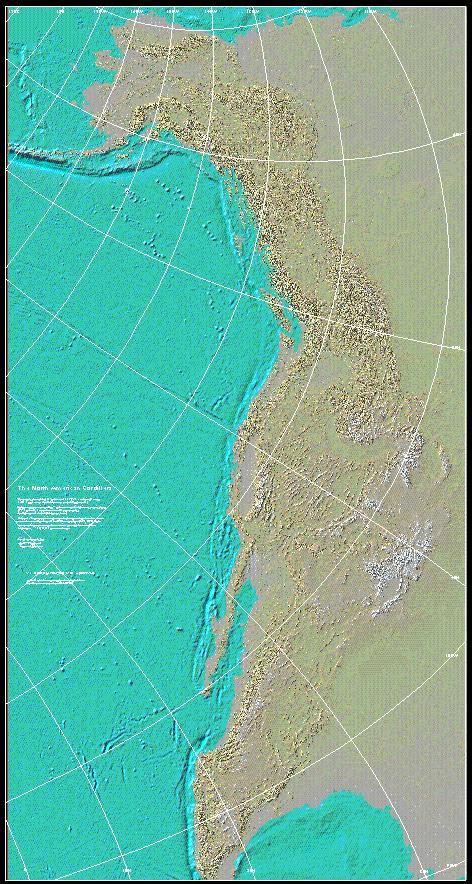 North American Cordillera Map