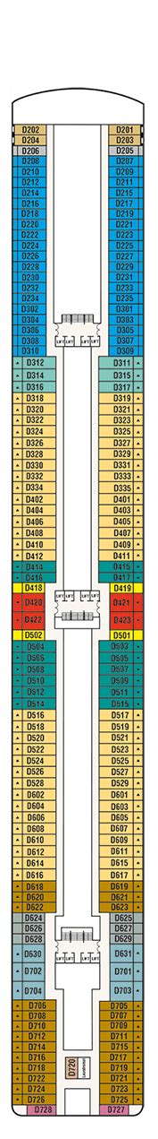 Island Princess Deck plan & cabin plan