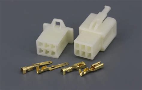 5 Sets/Kit 2.8 series 6 Pin/way DJ7061A 2.8 Electrical Wire Connectors Plug Male and female ...