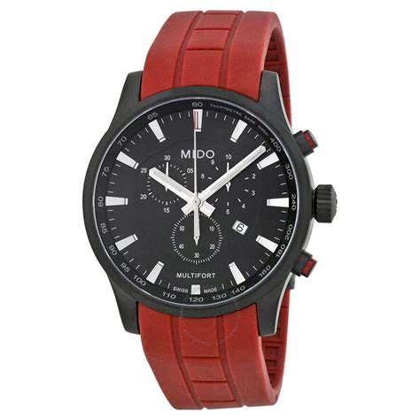 Mido Multifort Chronograph Black Dial Men's Watch M0054173705140 - Multifort - Mido - Watches ...