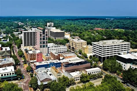 The skyline of the city of Tallahassee, Florida, U.S.A., the capital of the Sunshine State ...