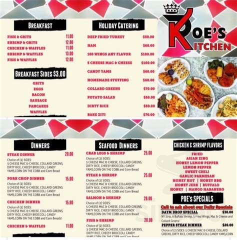 Poe’s Kitchen menus in Bridgeport, Connecticut, United States