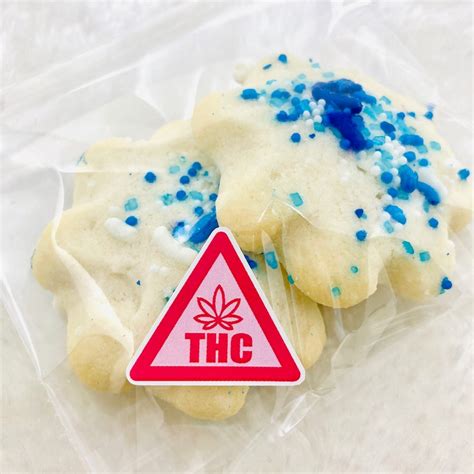 Edibles Warning Stickers Style 6 THC Triangle Stylized Leaf | Etsy