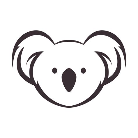 head animal cute koala logo symbol vector icon illustration graphic design 5726494 Vector Art at ...