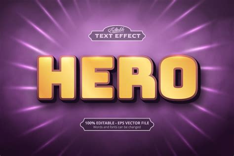 Editable text effect, Hero text (1800652)