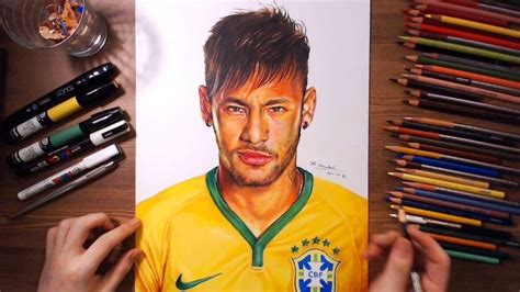 Neymar Júnior - speed drawing | drawholic | Neymar jr, Neymar, Drawings