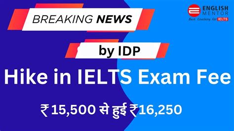 Latest Update by IDP II IELTS Exam Fee will be revised from 1st April 2023 - YouTube