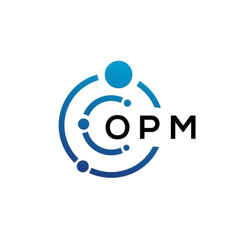 OPM letter technology logo design on white background. OPM creative ...