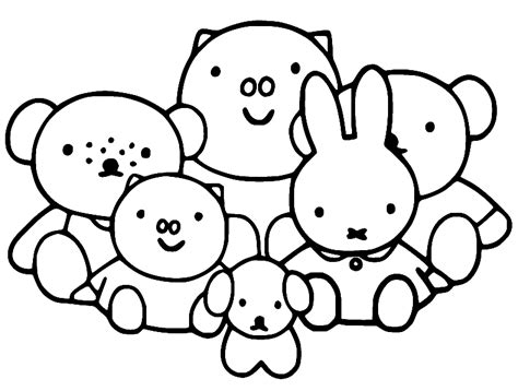 Miffy Coloring Pages Printable for Free Download