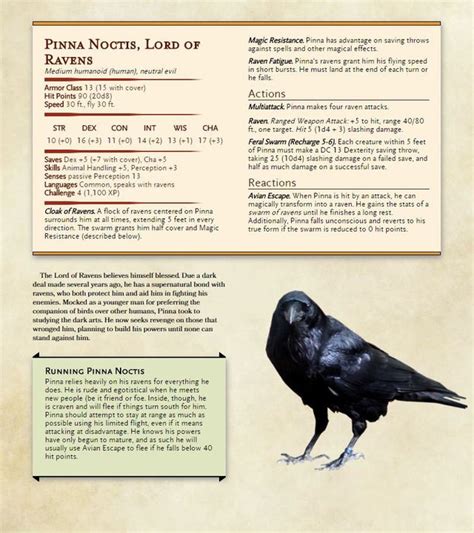 [OC] The Followup Stat Block to the Pigeon: The Swarm of Pigeons : r/DnD