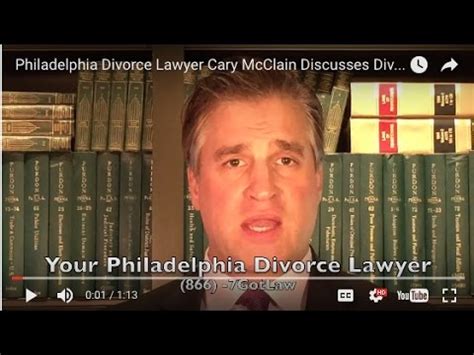 Philadelphia Divorce Lawyer Cary McClain Discusses Divorce Basics - YouTube