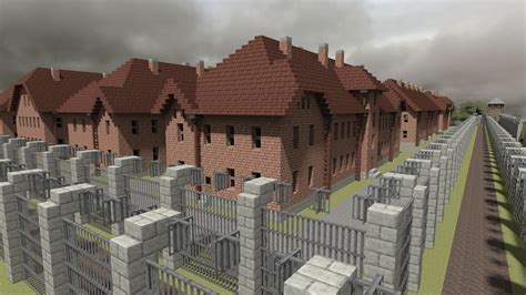 Auschwitz-Birkenau återskapat i Minecraft. Ska lära ut historia till unga. | Feber / Webb