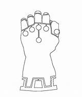 Simple Infinity Gauntlet Coloring Page  Free Printable Pages sketch template
