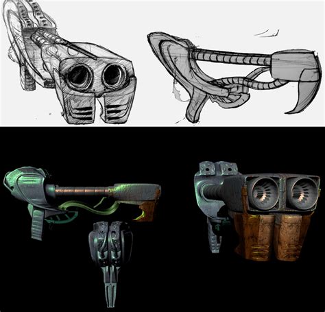2D to 3D sci-fi gun concept design by Zyryphocastria on DeviantArt