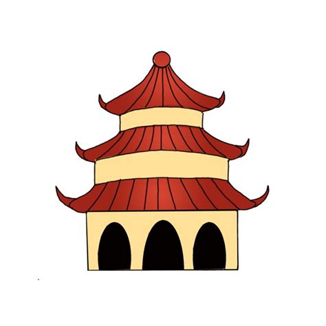 How to Draw a Chinese Pagoda - Step by Step Easy Drawing Guides ...