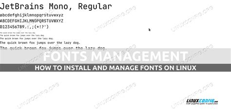 How to install and manage fonts on Linux - LinuxConfig