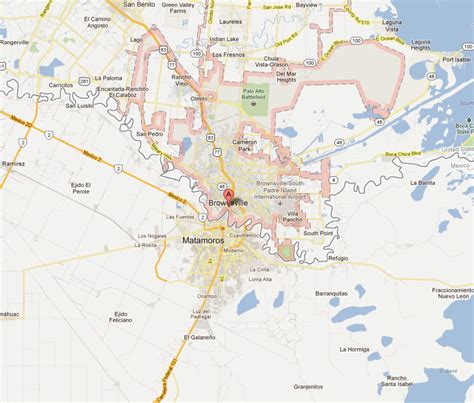 Brownsville, Texas Map