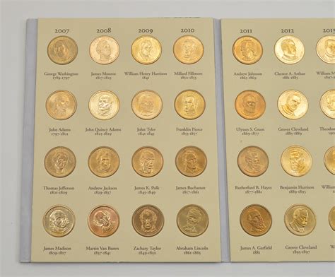 Presidential Gold Dollar 2007-2016 - US Coin Collection - Nice Album ...