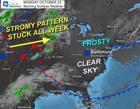 October 23 Some Inland Frost And The Big Warm Up This Week - Just In Weather