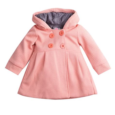 2017 Toddler Baby Girls Winter Warm Button Coat Hooded Outerwear Jacket ...