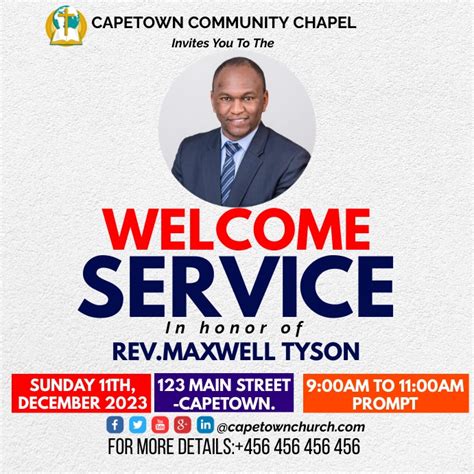 church welcome flyer poster Template | PosterMyWall