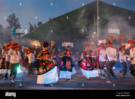 Dancers from Juchitan de Zaragoza perform a traditional dance at the Guelaguetza in San Antonino ...