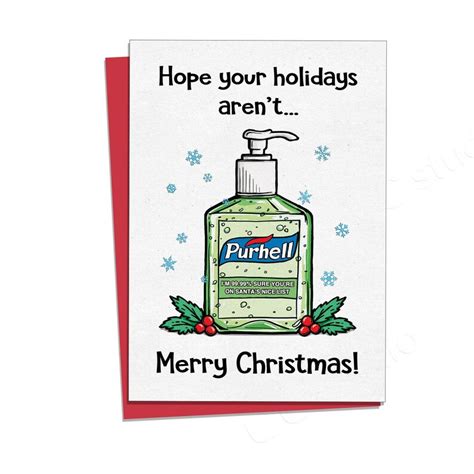 Funny Christmas Card Friend Christmas Card Funny Holiday - Etsy