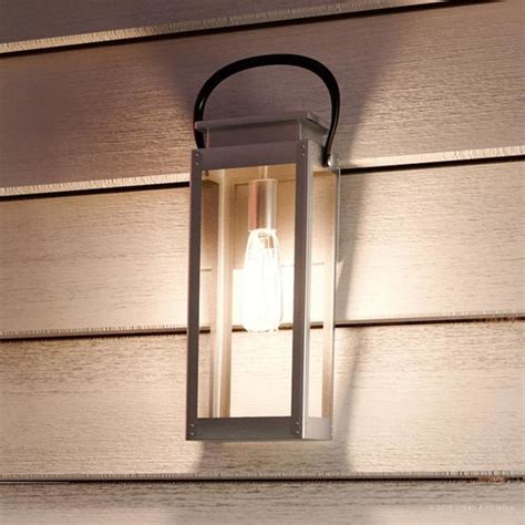 Luxury Farmhouse Outdoor Wall Light, Darwin Series, Stainless Steel - Transitional - Outdoor ...