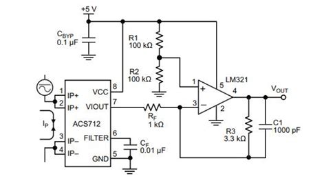 Acs712 Current Sensor Circuit Diagram