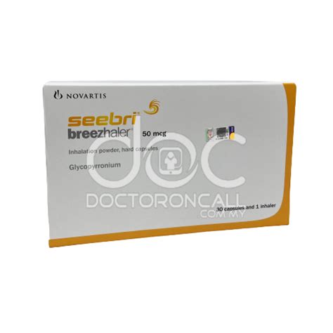 Buy Seebri Breezhaler 50mcg Inhalation Powder Hard Capsule 30s- Uses ...