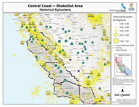 California | Shaking And Damage In California From Anticipated - Usgs ...