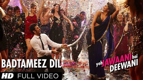 Badtameez Dil Full Song HD Yeh Jawaani Hai Deewani | Ranbir Kapoor, Deepika Padukone - YouTube