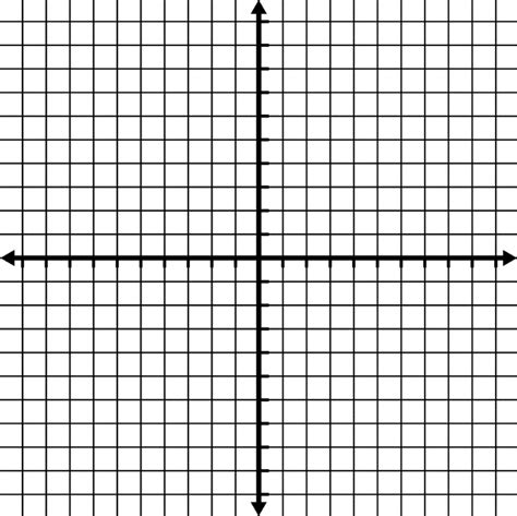 -10 To 10 Coordinate Grid With Grid Lines Shown, But No Labels | ClipArt ETC