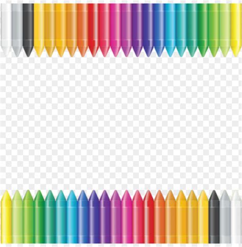 Crayons Border Png / Crayon border png images, watercolor painting border, candy border, crayon ...