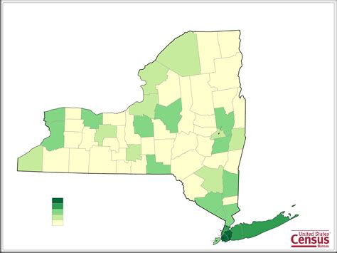 New York County Population Map Free Download