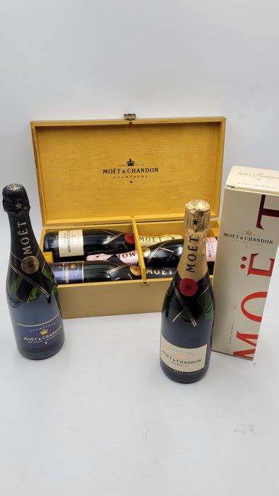 Moët et Chandon: Brit Imperial x2, Nectar x2, Imperial Rosé - Catawiki