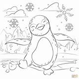 Printable Coloring Pages Penguins sketch template