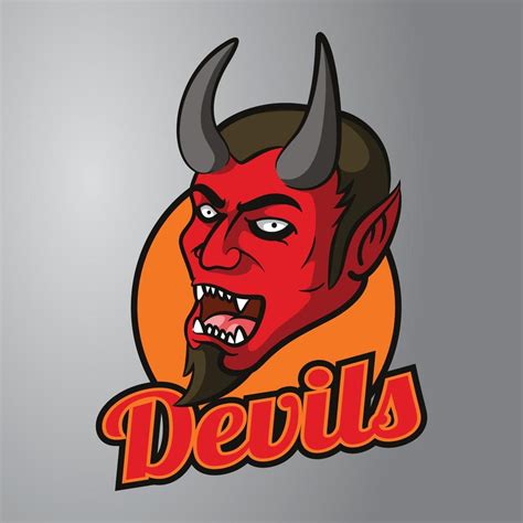 Red Devil Mascot Logo 17259116 Vector Art at Vecteezy