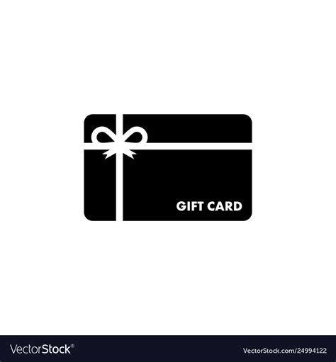 Gift card graphic design template isolated Vector Image