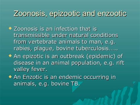 Terminologies communicable diseases