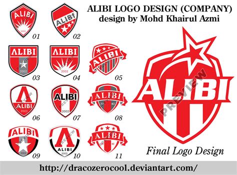 ALIBI : Company Logo Design by dracozerocool on DeviantArt