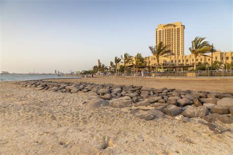 JEDDAH, SAUDI ARABIA - July 27, 2018. Jeddah Corniche Near King Fahd`s ...