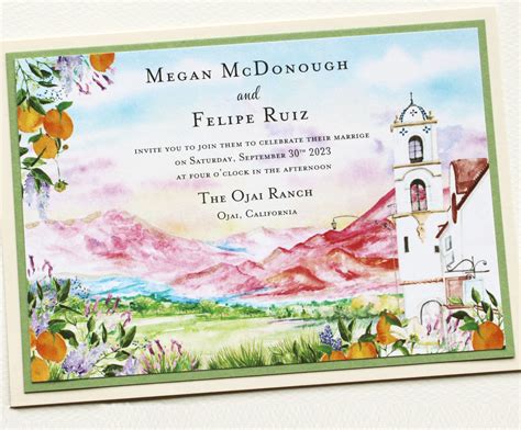 Ojai Ranch Wedding Invitations - Momental Designs