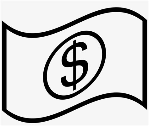 One Dollar Bill - Dollar Bill Clip Art Black And White - 980x784 PNG ...