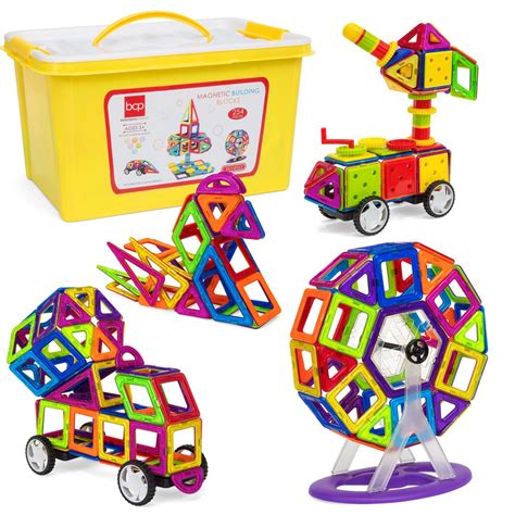 254-Piece Clear Multi Color Magnetic Tiles Set | Stem toys, Toy sets, Magnetic building tiles